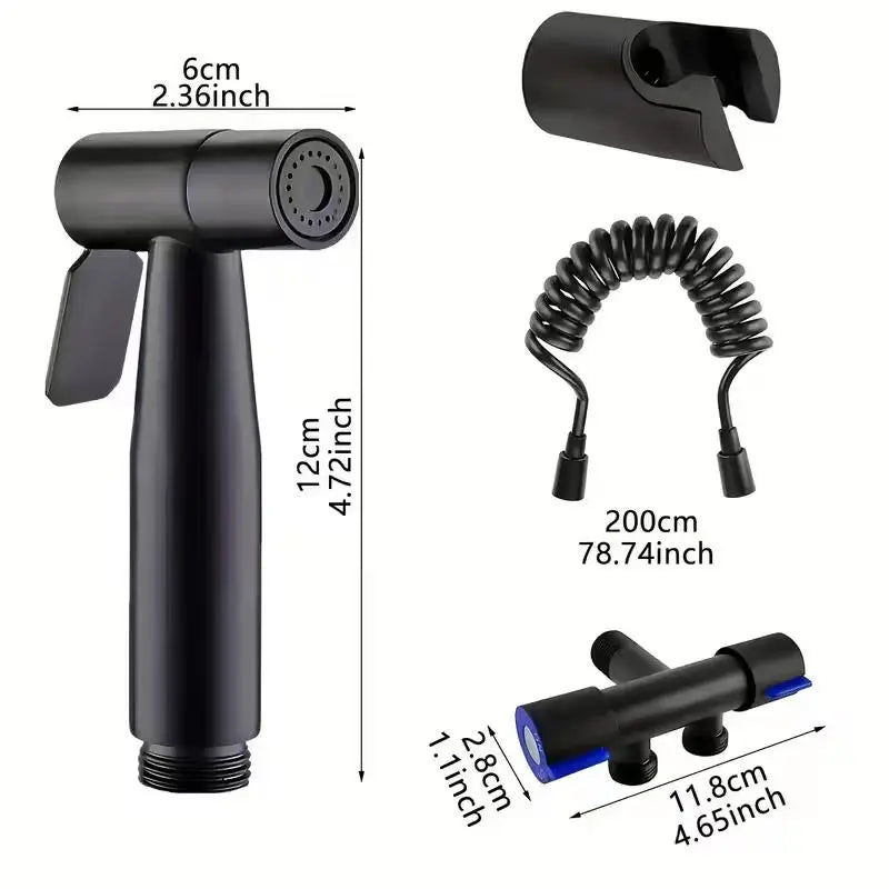 2-in-1 Bidet Sprayer & Bathroom Faucet – Dual Outlet Toilet Spray Gun