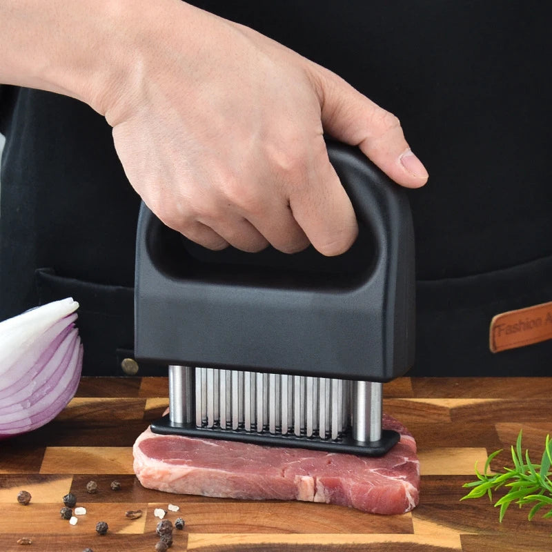 48-Blade Meat Tenderizer – Stainless Steel Steak & BBQ Tool