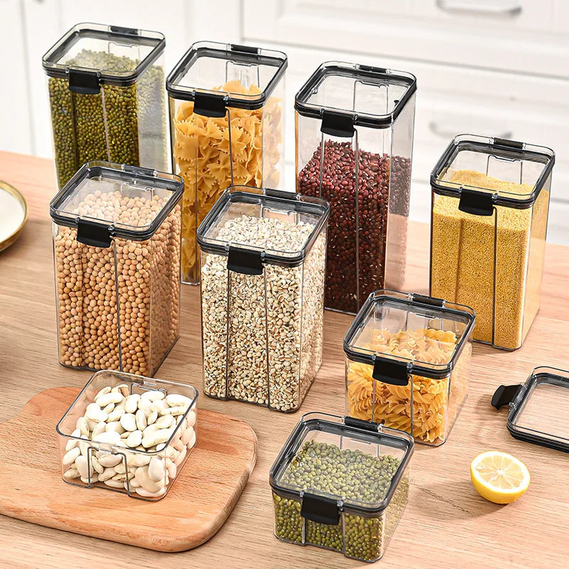 Airtight Food Storage Containers – Stackable Kitchen & Pantry Jars