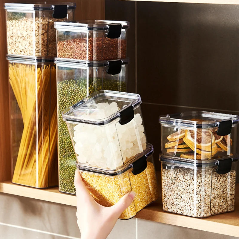 Airtight Food Storage Containers – Stackable Kitchen & Pantry Jars