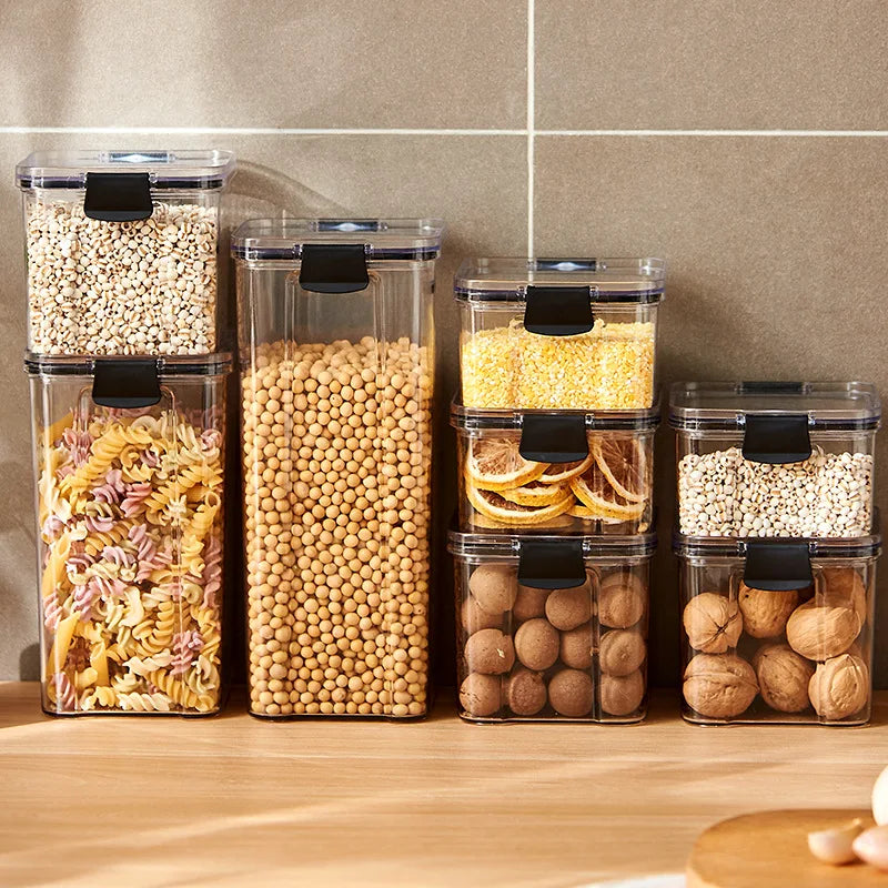 Airtight Food Storage Containers – Stackable Kitchen & Pantry Jars