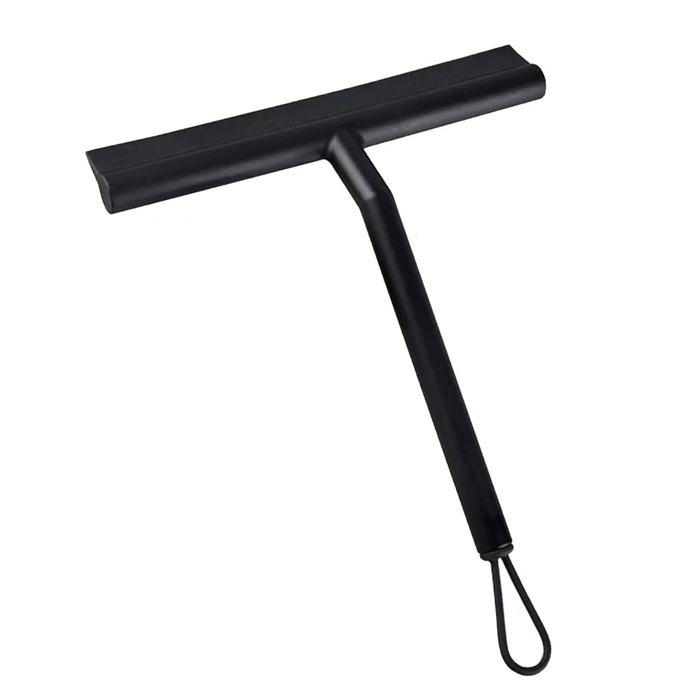 Silicone Shower Squeegee – Glass & Mirror Cleaner with Holder