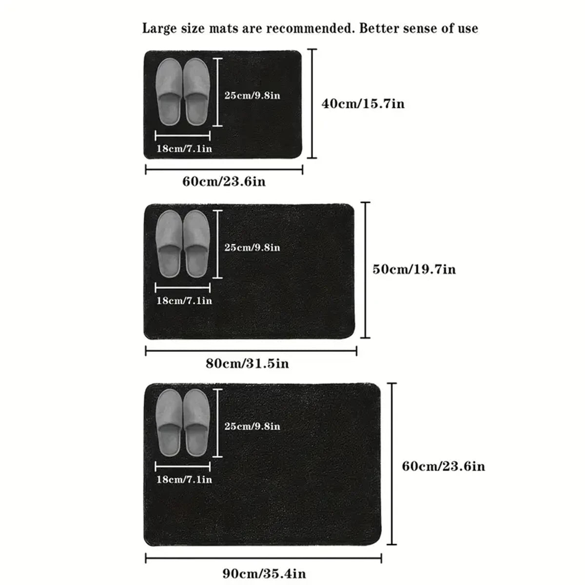 3D Non-Slip Bathroom Mat – Super Absorbent & Quick Dry