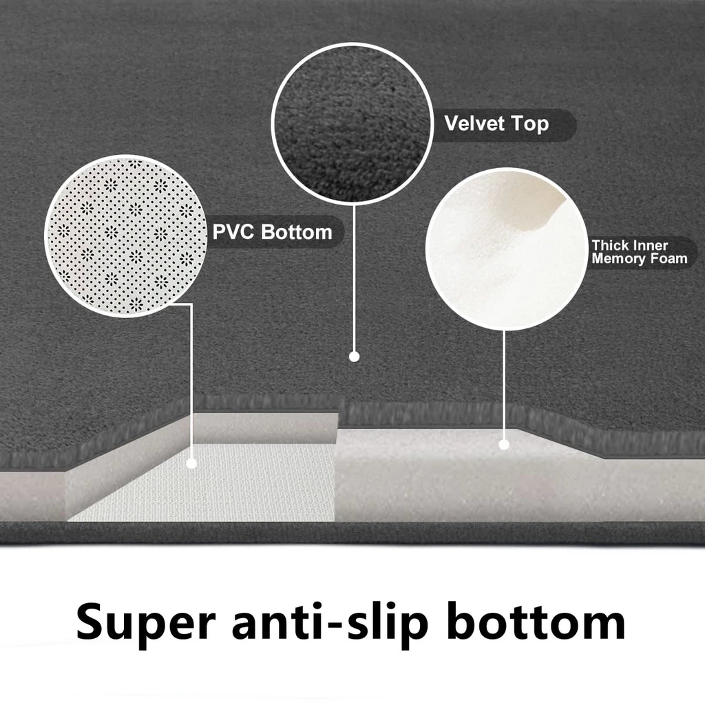 3D Non-Slip Bathroom Mat – Super Absorbent & Quick Dry