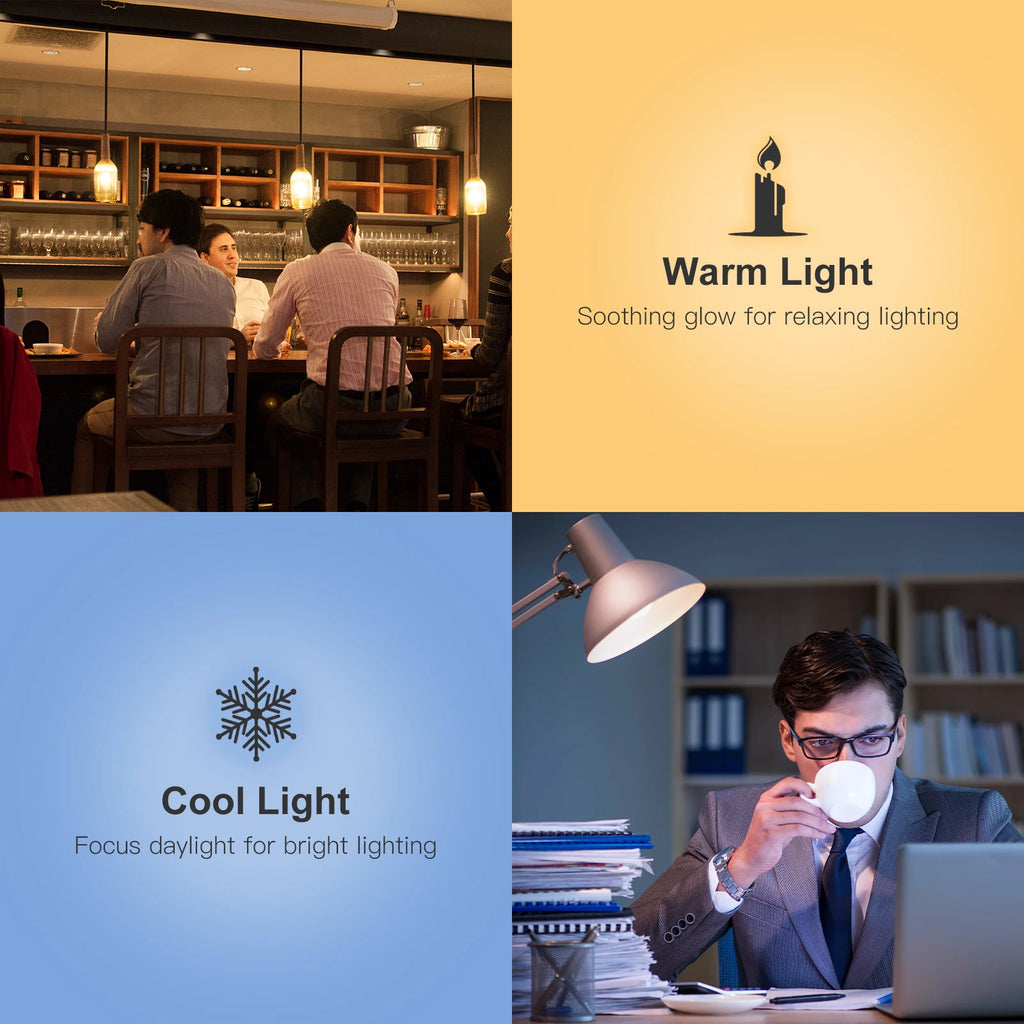 MOES E27 WiFi Smart LED Bulb – Dimmable Warm to Cool White