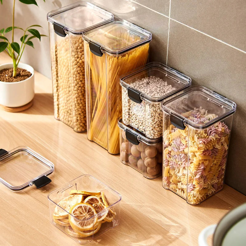Airtight Food Storage Containers – Stackable Kitchen & Pantry Jars