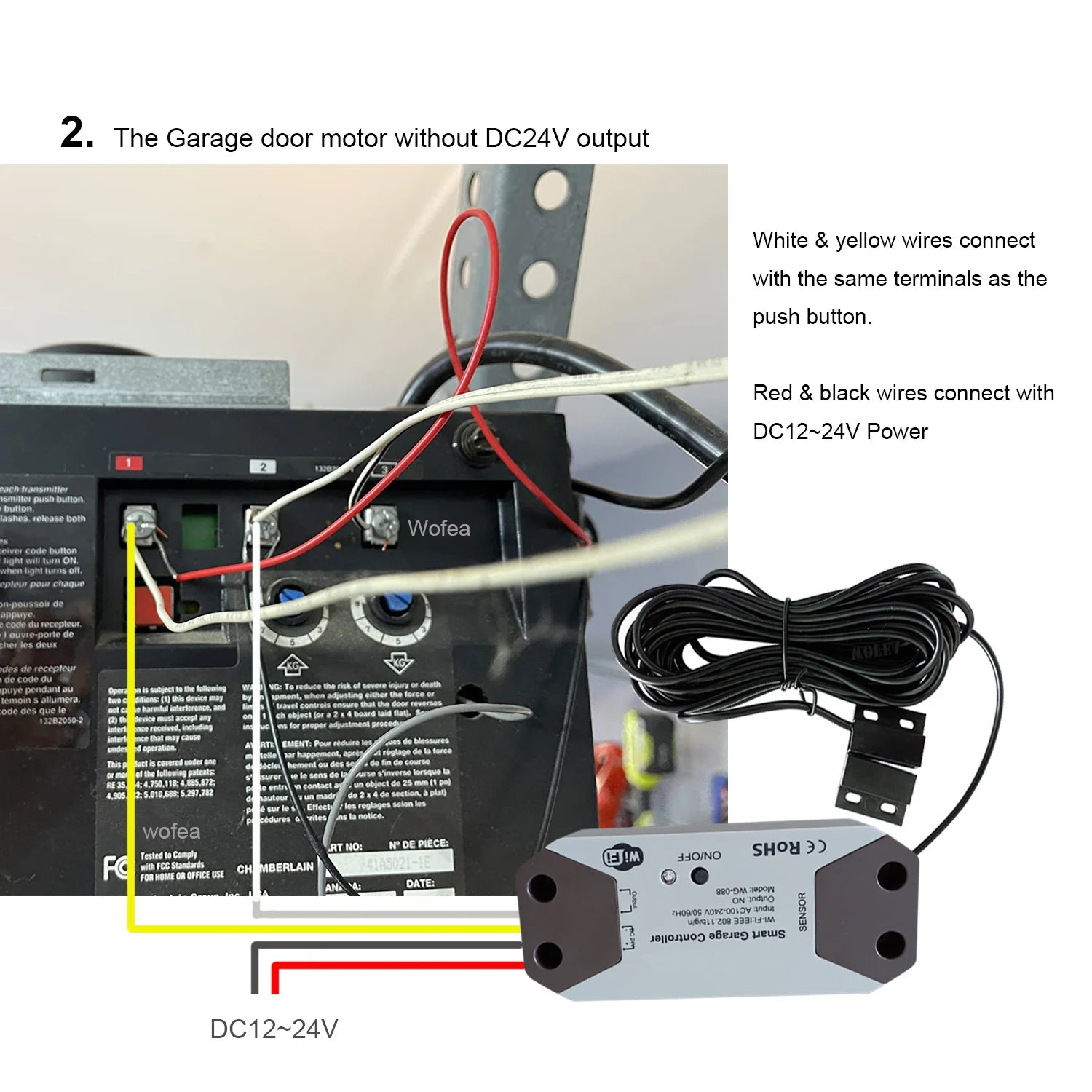 WiFi Smart Garage Door Opener – App & Voice Control
