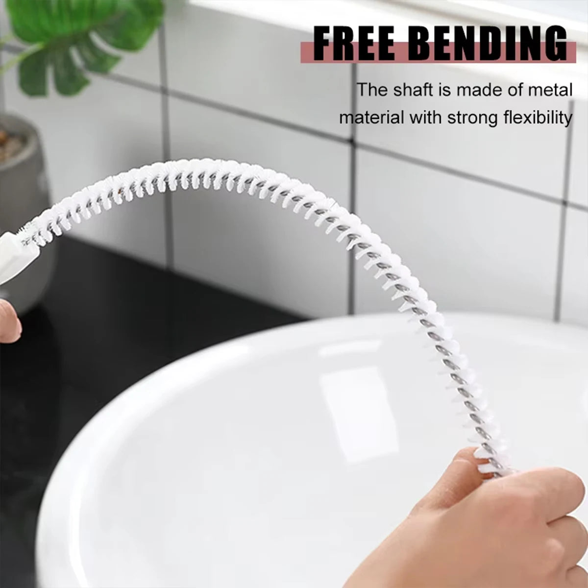 Flexible Drain Cleaning Brush – Sink & Shower Hair Remover