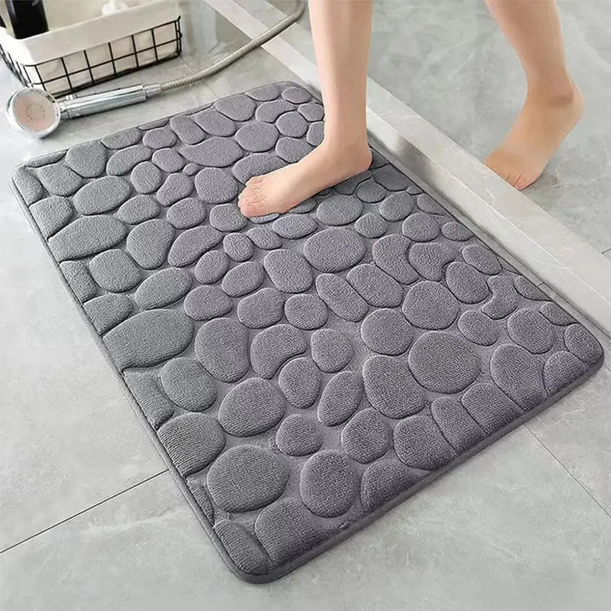 3D Non-Slip Bathroom Mat – Super Absorbent & Quick Dry
