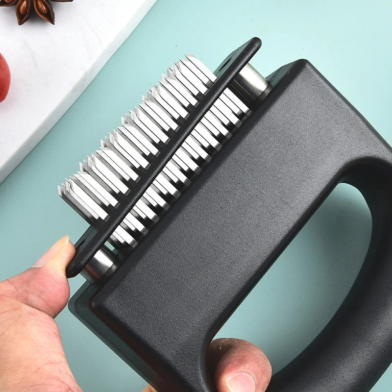 48-Blade Meat Tenderizer – Stainless Steel Steak & BBQ Tool