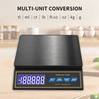 30kg Digital Kitchen Scale – 1g Precision & USB-C Rechargeable