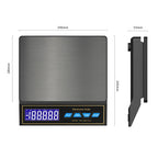 30kg Digital Kitchen Scale – 1g Precision & USB-C Rechargeable