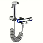 2-in-1 Bidet Sprayer & Bathroom Faucet – Dual Outlet Toilet Spray Gun