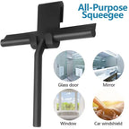 Silicone Shower Squeegee – Glass & Mirror Cleaner with Holder